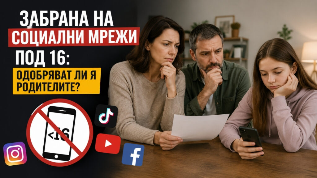 Забрана на социални мрежи под 16: Одобряват ли я родителите?